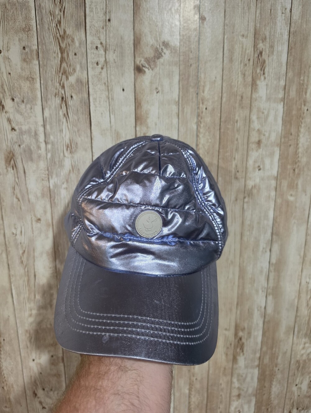 Save The Duck Puffer Hat XS/S Adjustable Violet Metallic